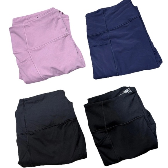 4 Victoria's Secret Sport Yoga Leggings Pink/Navy/Black/Large Activewear/Casual - Picture 1 of 12
